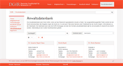 Desktop Screenshot of anwaltsdatenbank.dgfr.de