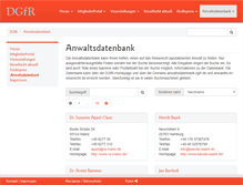 Tablet Screenshot of anwaltsdatenbank.dgfr.de