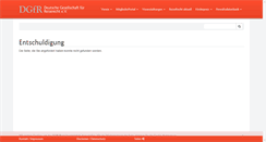 Desktop Screenshot of mitgliederportal.dgfr.de