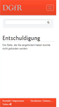 Mobile Screenshot of mitgliederportal.dgfr.de