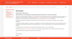 Desktop Screenshot of dgfr.de