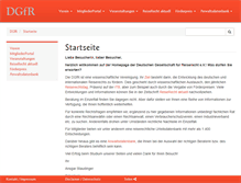 Tablet Screenshot of dgfr.de